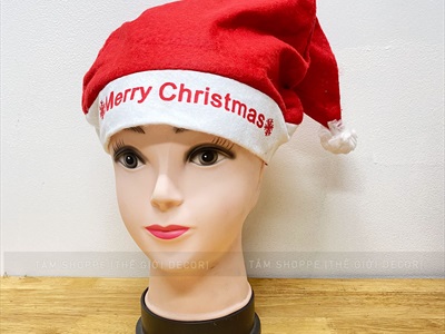 Nón Noel vải người lớn [Nhiều kiểu - ĐK 27cm] NON-X-03